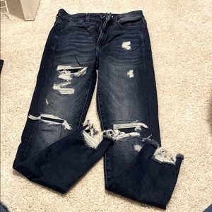 American eagle distressed faux holes